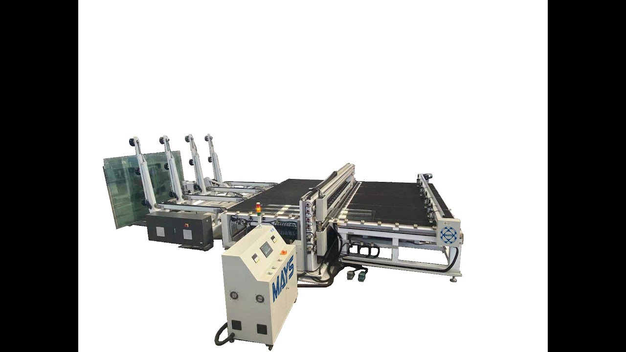 LAMINATE CLASS CUTTING MACHINE / lamine cam kesim makinesi mp4