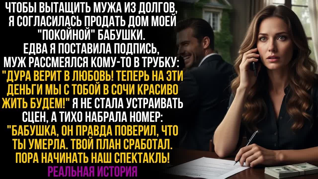 Муж заставил продать дом бабушки — но он не знал, что она жива ＂Завтра этот предатель потеряет всё!＂