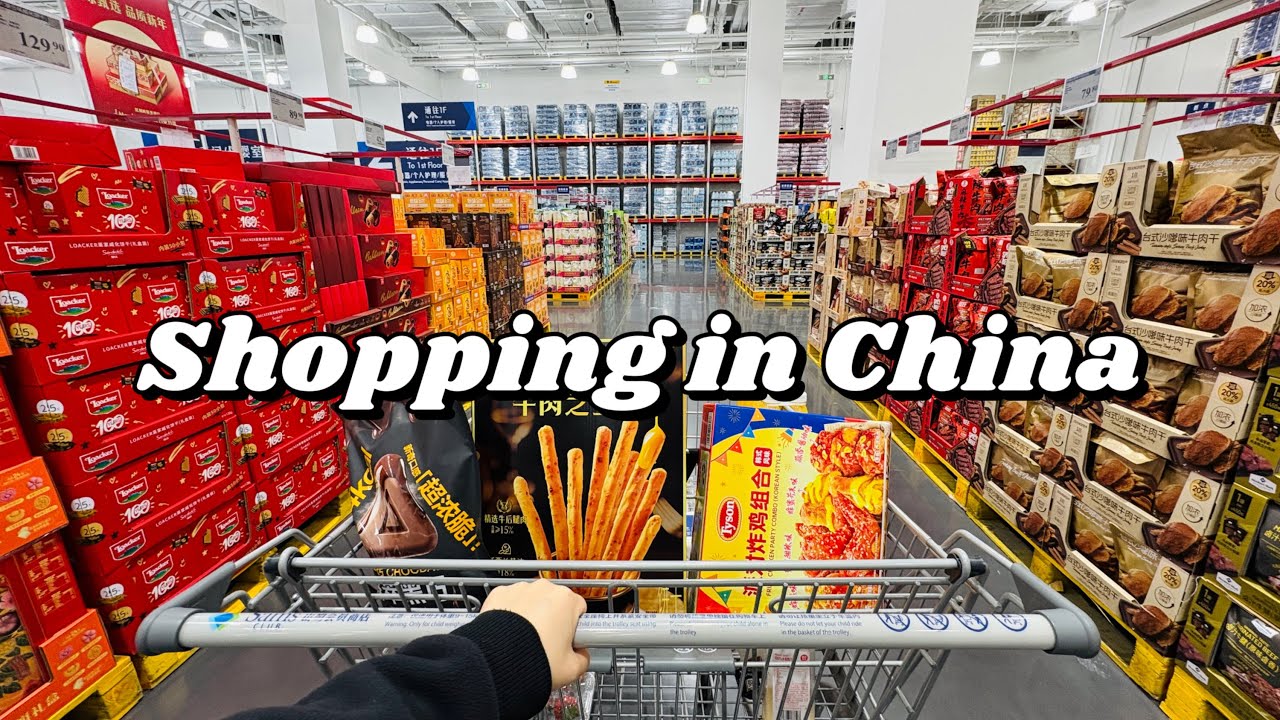 Grocery Shopping in China🛒What does $100 buy I at Sam's Club Beijing?(International Price Compare)