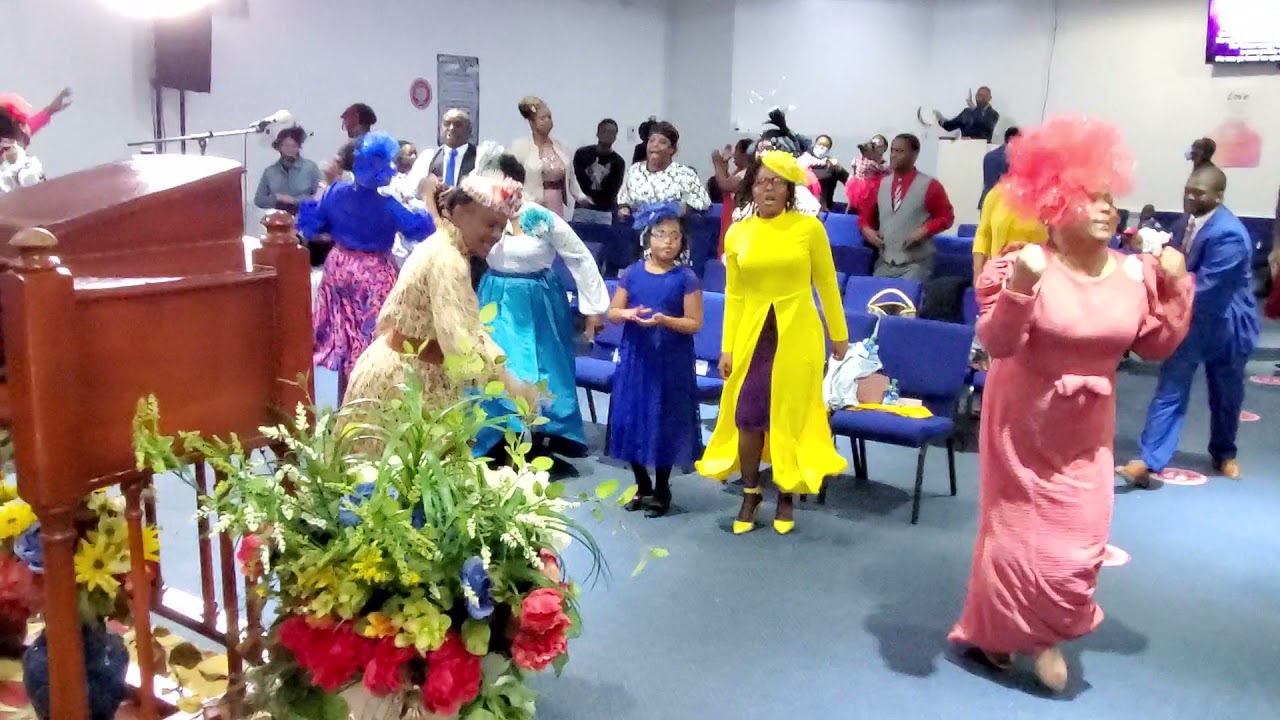 PRAISE BREAK AT 6TH ANNIVERSARY SERVICE. HOUSE OF MIRACLES APOSTOLIC CHURCH INTERNATIONAL,  ATLANTA