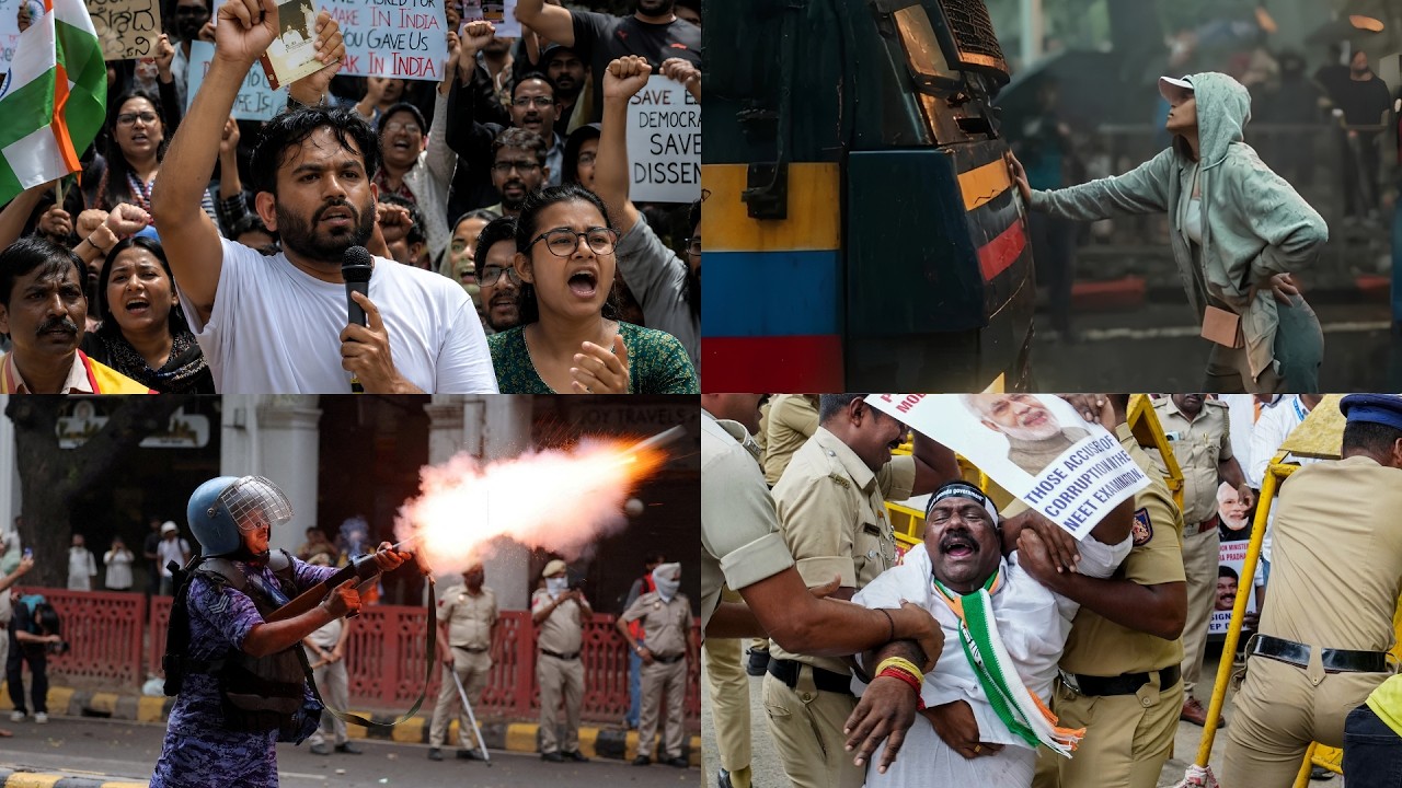 CJP Protest India LIVE | NEET Paper Leak Protest | Jantar Mantar LIVE | Sansad March Aftermath