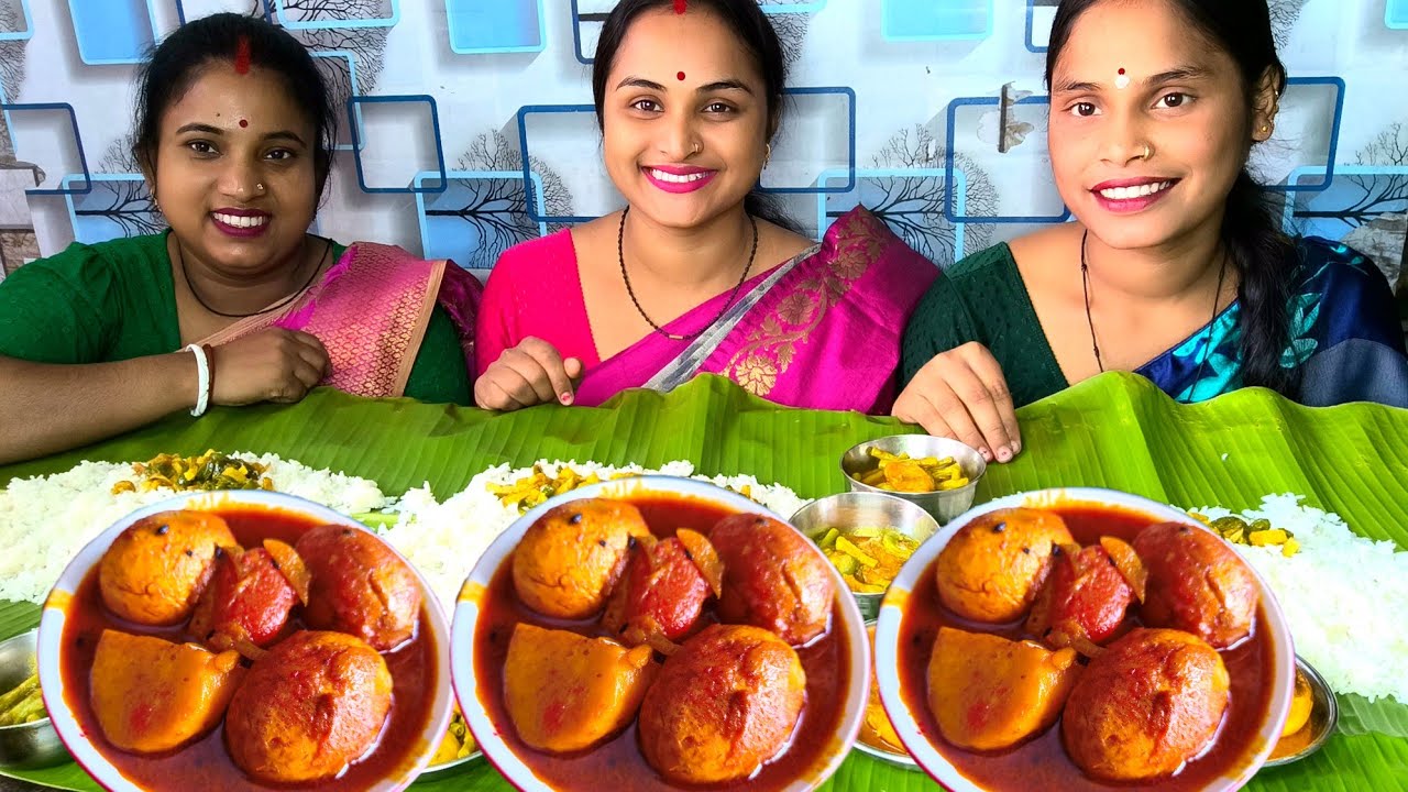 Big bite eating🔥🔥egg masala curry vegetable fish curry vegetable fry mukbang eating show