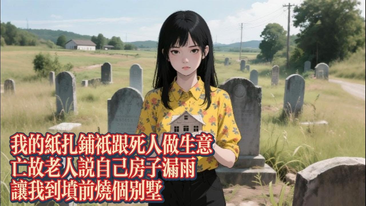 紙紮鋪，第二集，我的紙紮鋪只跟死人做生意，亡故老人説自己房子漏雨，讓我到墳前燒個別墅，老人的兒子砸爛紙紮，説我想要騙錢｜恐怖動漫｜懸疑動漫｜虐心動漫