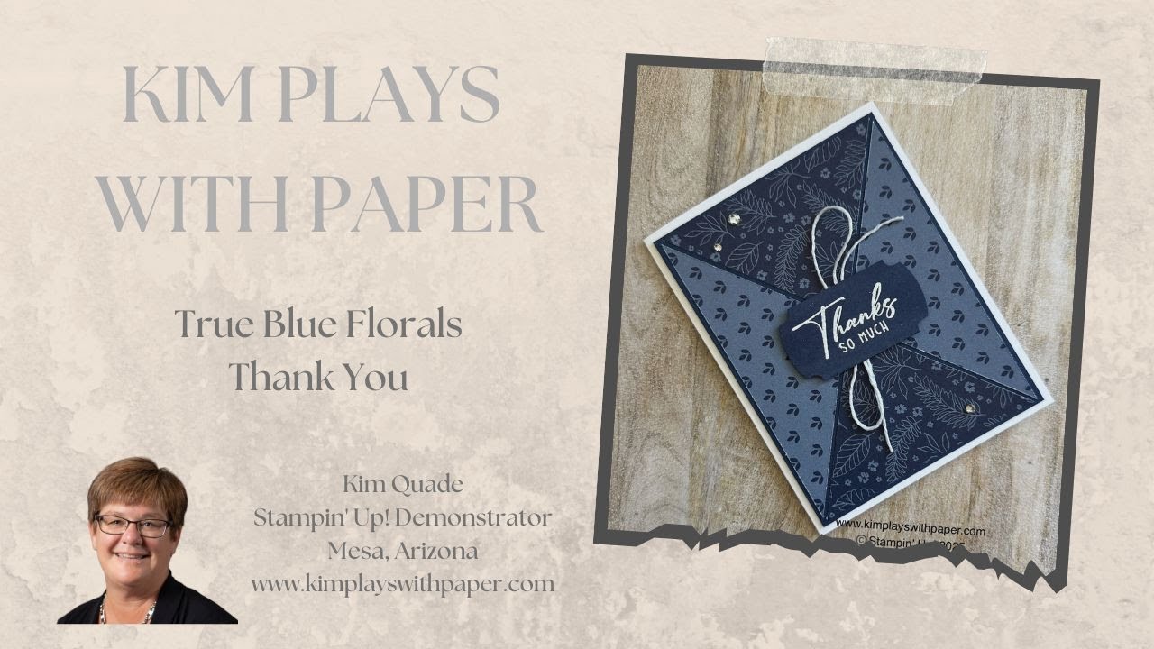 True Blue Florals Спасибо