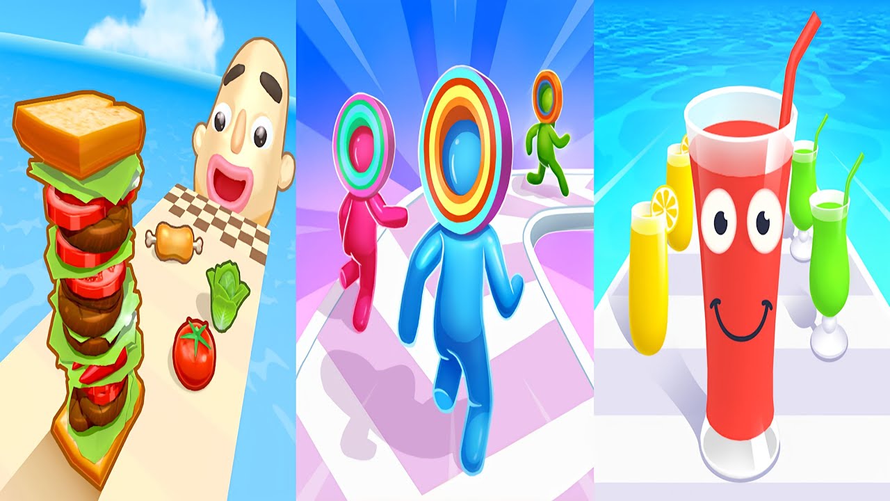 Sandwich Runner 🆚 Juice Run 🆚 Layer Man