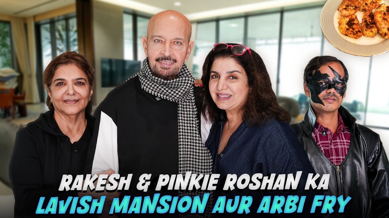 Rakesh & Pinkie Roshan Ka Beautiful Mansion, Filmy Baatein, Arbi Fry Aur Dilip Ka Krrish Look!