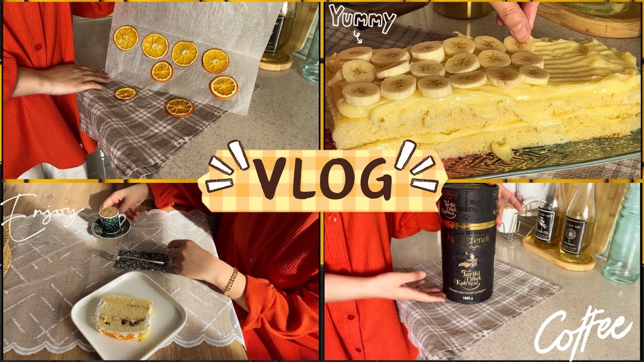 Günlük Sessiz Vlog 🧡 Portakal Kurutuyoruz 🍊 Baton Pasta 🫶 Harput Kahvesi