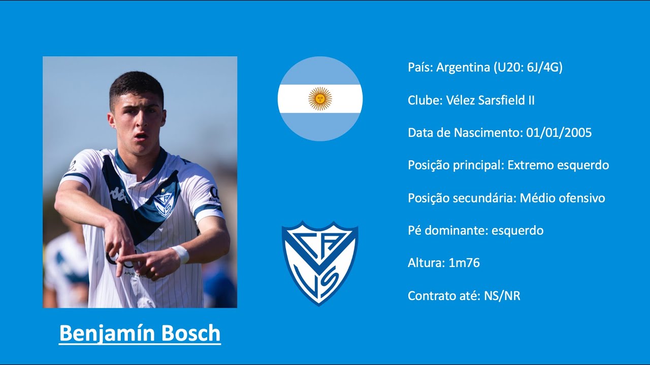 Benjamin Bosch | 2005 (Velez Sarsfield) 2023 footage