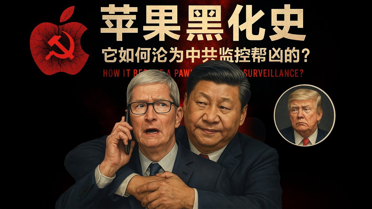 苹果黑化史：它如何沦为中共监控帮凶的？｜苹果｜中美科技战 ｜数据安全｜APPLE｜【新闻大写】 20250718