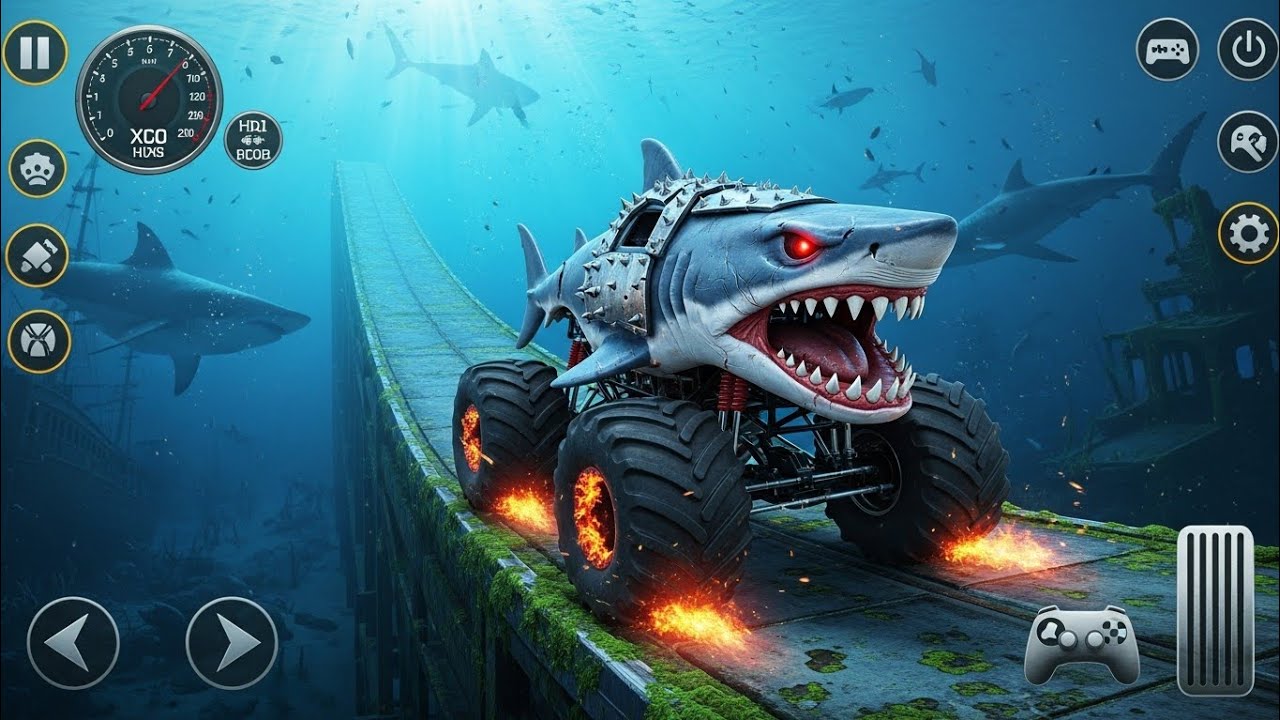 Mega Ramp Challenge! 🤯 Super Crazy GT Monster Truck Racing Stunts | Android Gameplay