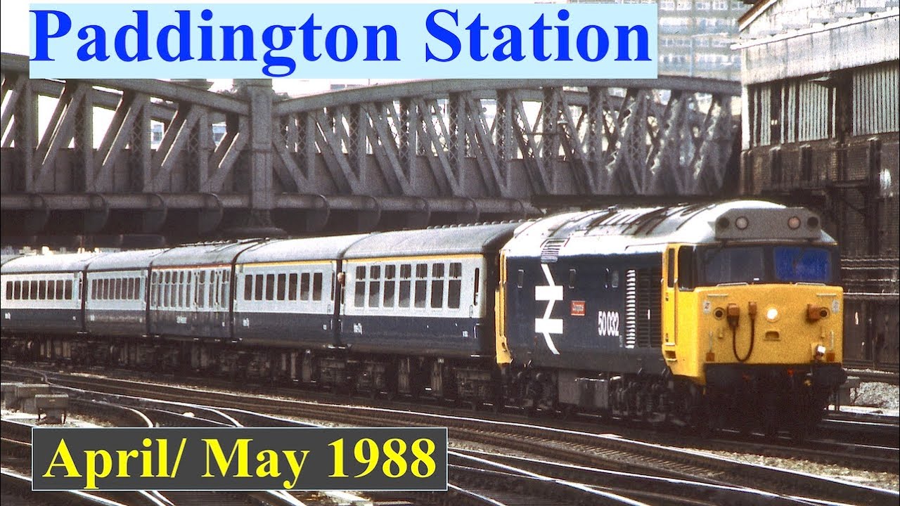Trains in the 1980s - Paddington Station -  April / May 1988