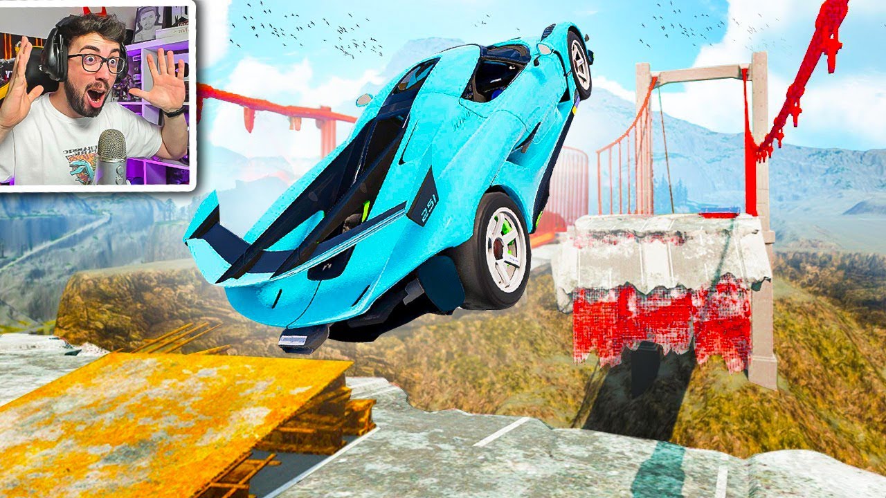ACCIDENTES EXTREMOS EN PUENTE COCHES REALES 💥 | BeamNG Drive