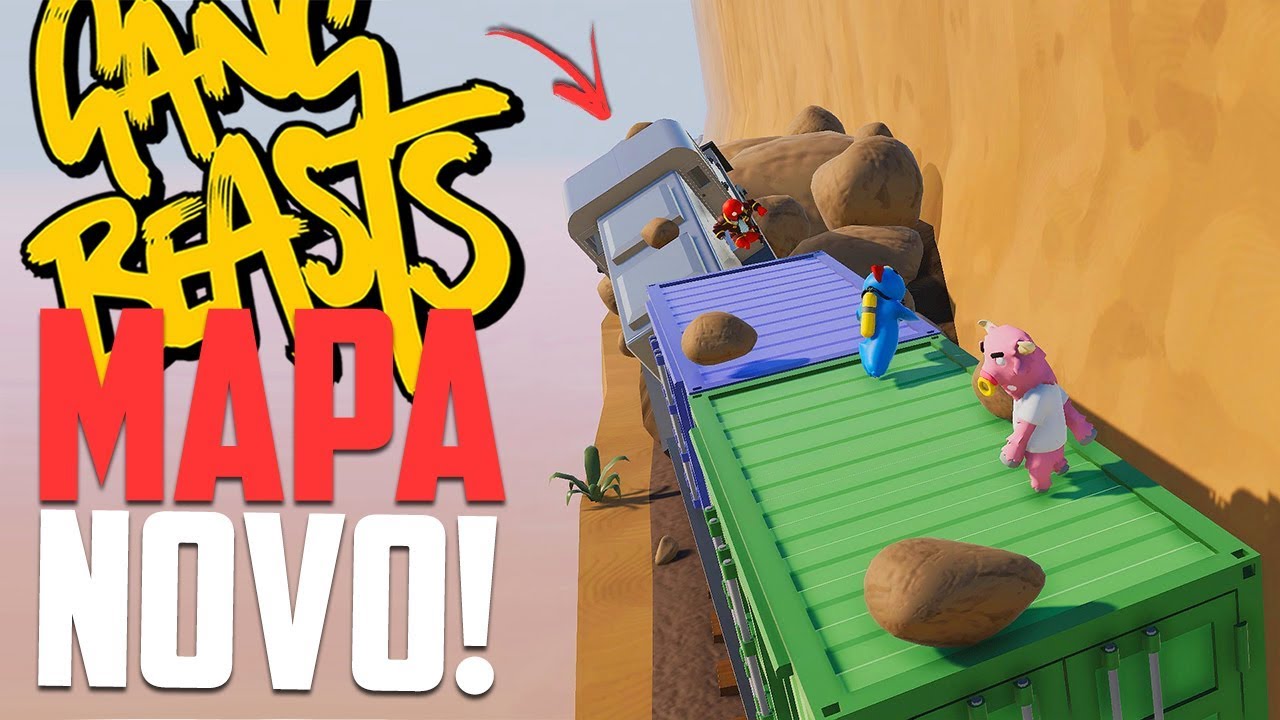 O TREM! - Gang Beasts Momentos engraçados