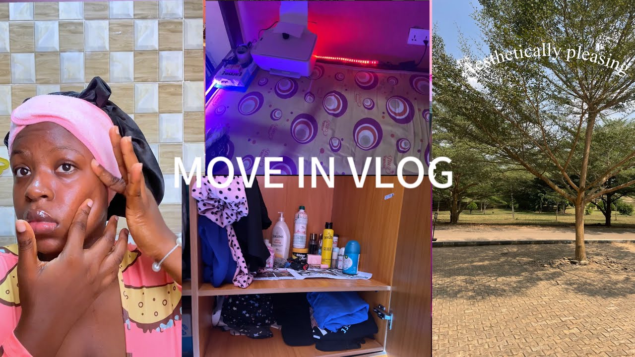 University move-in vlog!!📖🌿|organizing,cleaning and more |aesthetic vlog |Nigeria
