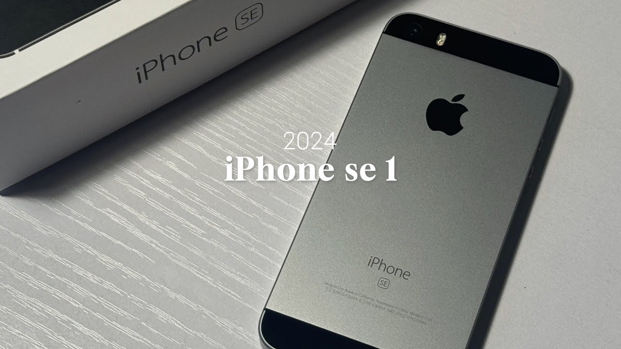2024 iPhone SE1 스페이스그레이 Unboxing | 아이폰 SE 1세대 언박싱 . 메인폰 사용후기 . 아이폰15프로 색감 비교 🍎