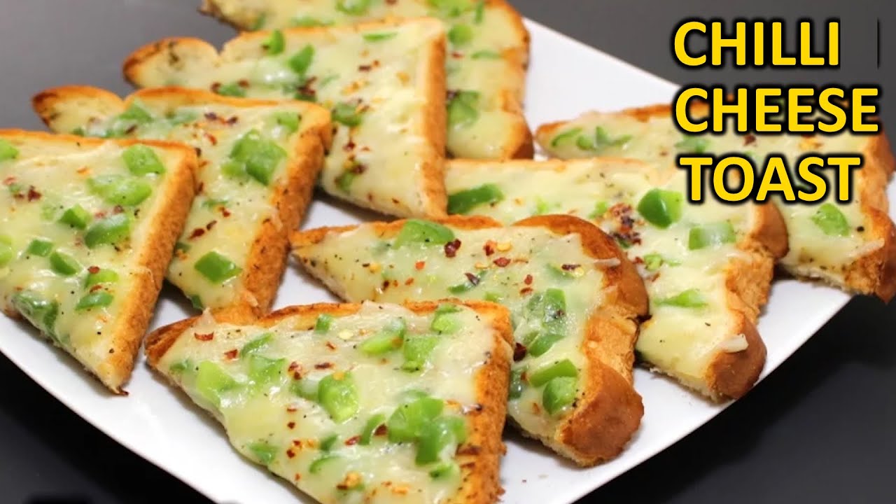 Chilli Cheese Toast Recipe | Garlic Chilli Cheese Toast | How to Make Chilli Cheese Toast