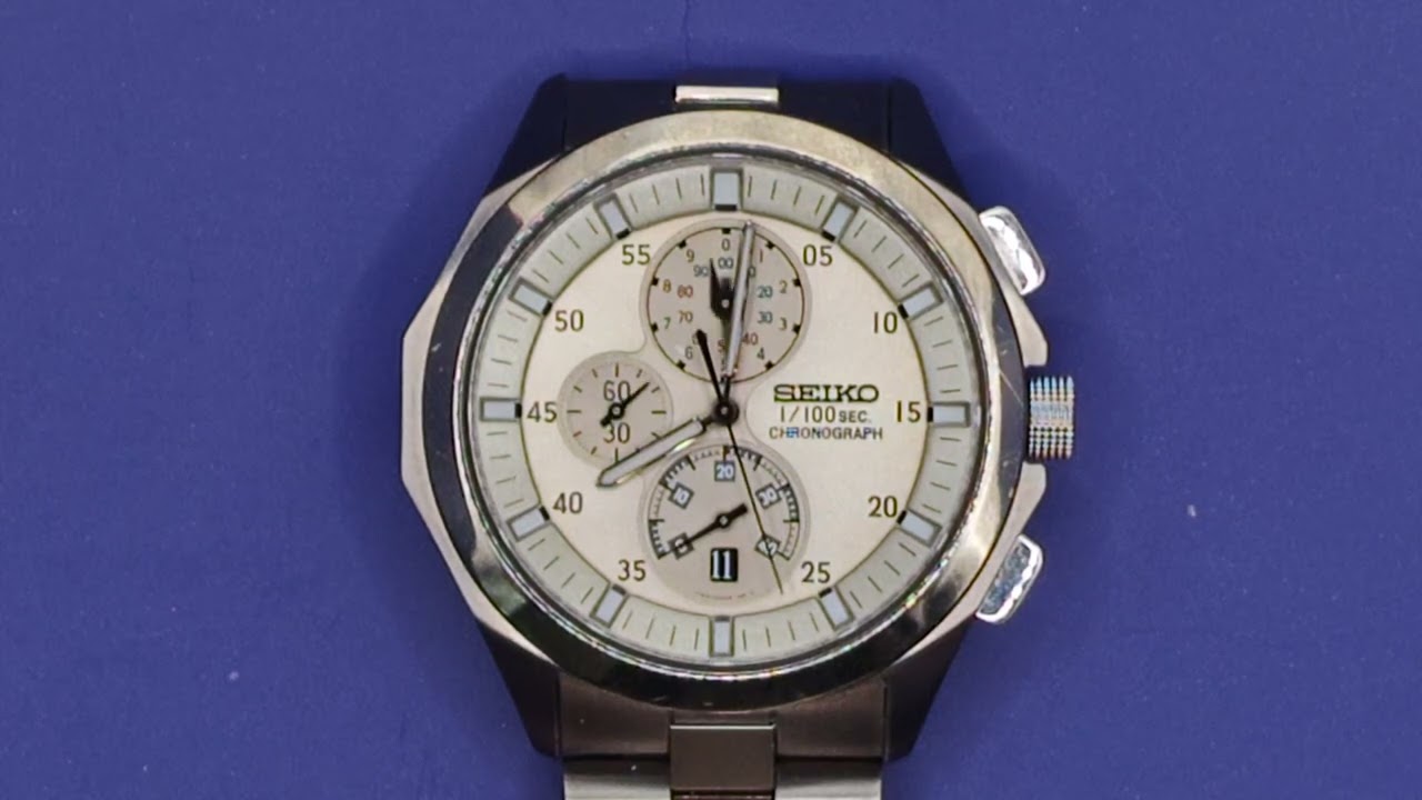 SEIKO イグニッション：SBHP007 アナログ1/100秒ストップウォッチ！