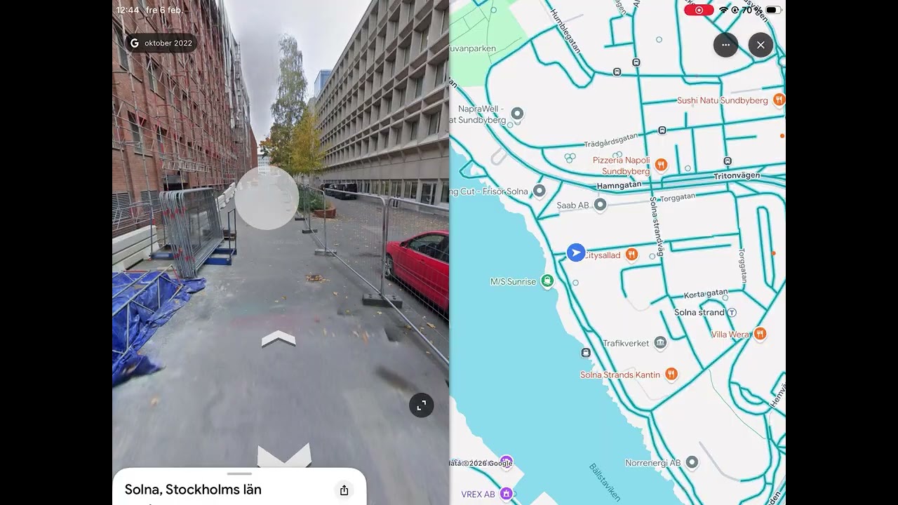 Google Street View - Visiting All Streets in Solna Stad (Part 12)