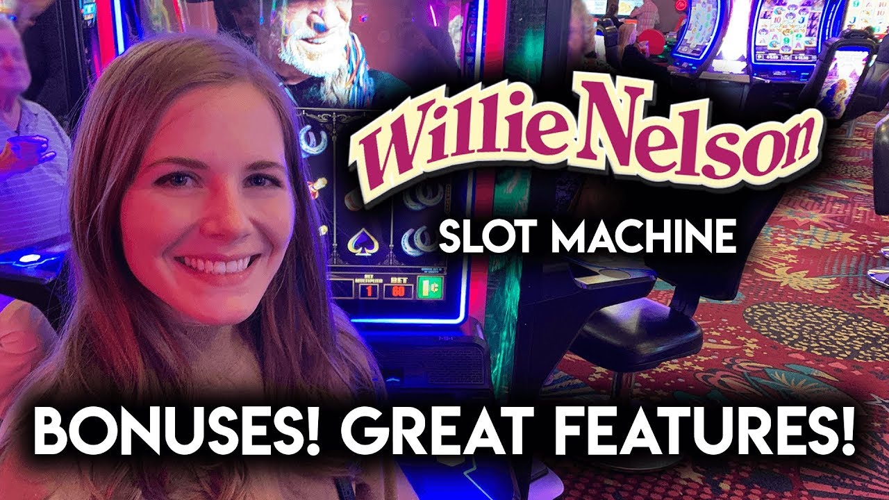 FIRST TRY! Willie Nelson Slot Machine! BONUSES!!