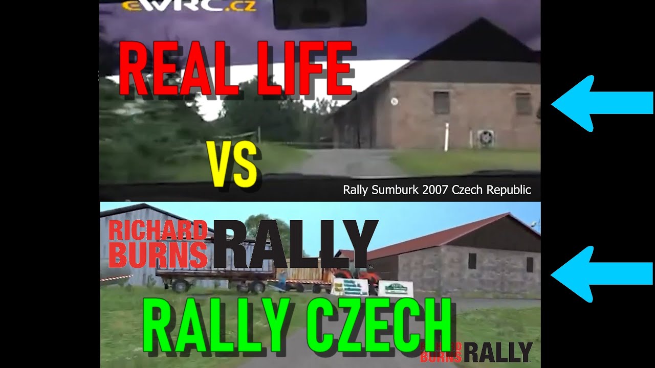 Richard Burns Rally / RBR Pro vs REAL LIFE STAGE Rally Sumburk Czech Republic