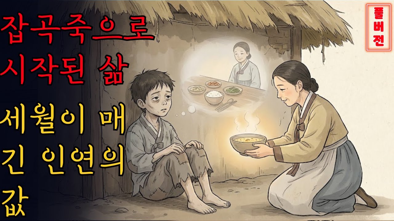 굶어 죽을 뻔했던 아이를 살린 한 그릇의 잡곡죽, 그 아이가 자라 세월이 밝혀낸 인연의 값. #조선왕조 #야담 #설화 #전설 #감동적인 이야기