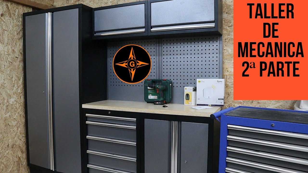 MONTANDO EL TALLER MECANICO / 2º PARTE / MUEBLE DE TALLER Y ALARMA / GINESSOT