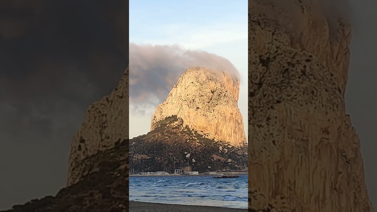Cloud Making Rock in Calpe - Pe&ntilde;on de Ifach #travel