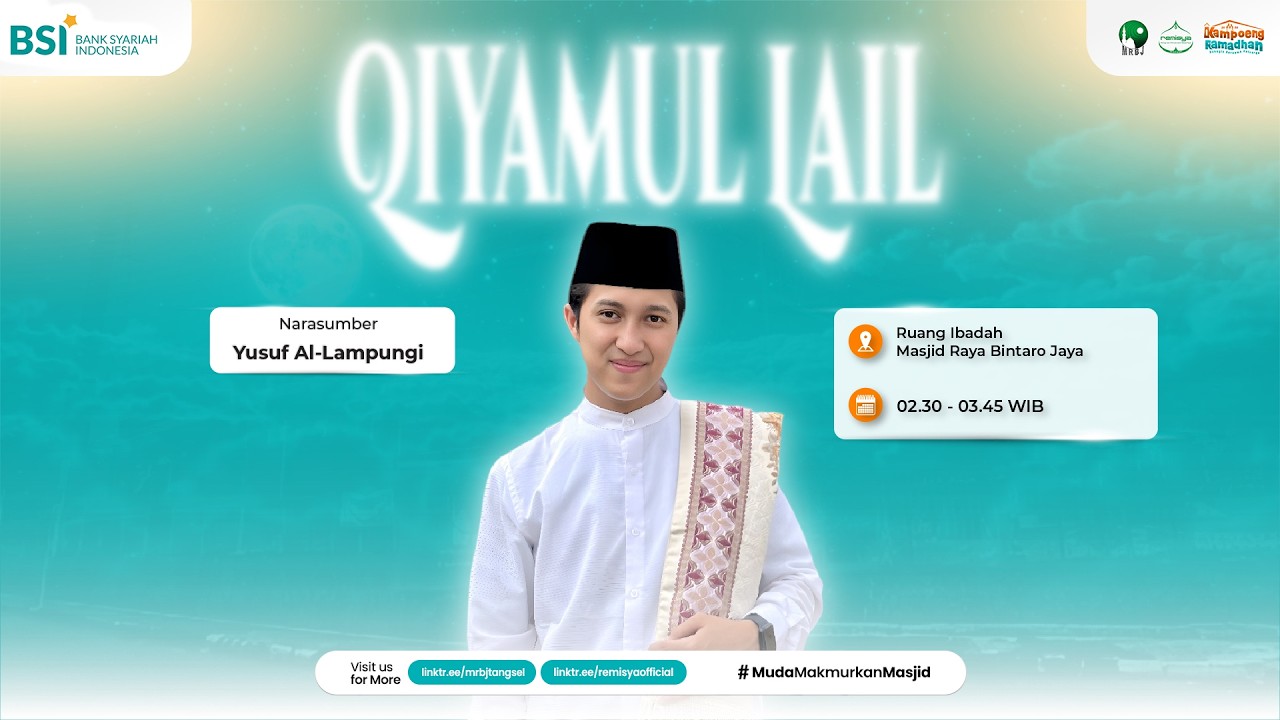 🔴[LIVE] Sholat Qiyamullail | Ustadz Yusuf Al Lampungi | Night With Allah MRBJ