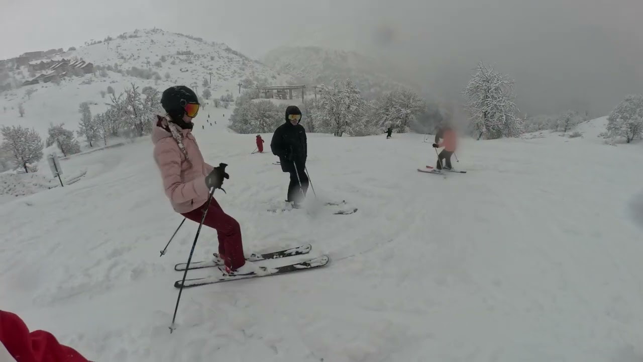 Bouteloup Karagic ski team Alpe d'Huez 12 fevrier 2026