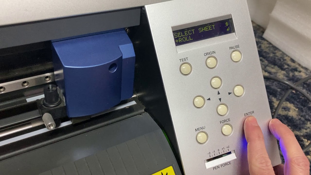 Roland GX-24 desktop vinyl cutter - eBay overview and cutting test