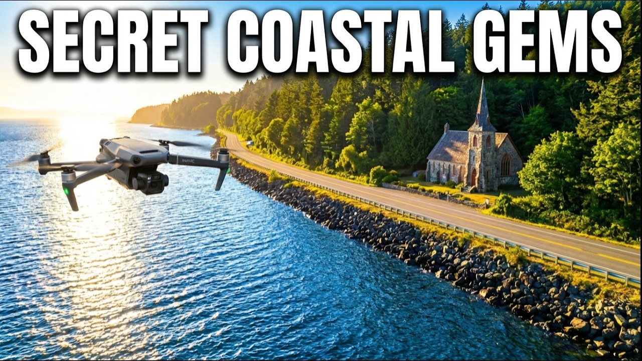 DJI Mini 5 Pro - Coastal Church and Highway Tour