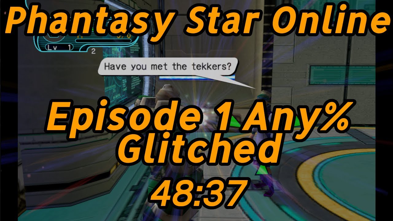 Phantasy Star Online Episode 1 Any% Glitched GameCube Speedrun - 48:37