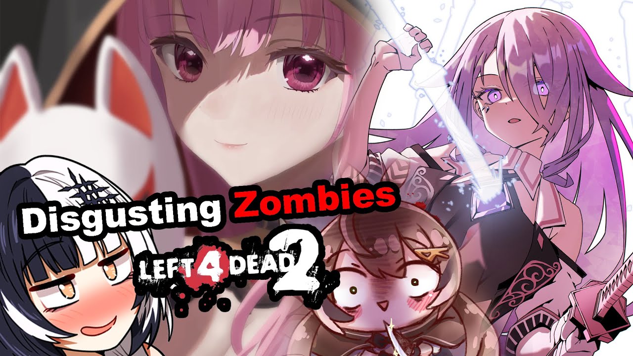 Calli Biboo Mumei Shiori the Witch hunter in Left 4 Dead 2 |  『Hololive』