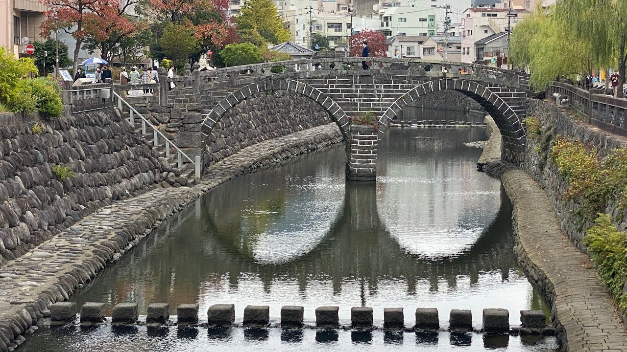 Meganebashi Spectacles Bridge🇯🇵Walking  in Japan.
