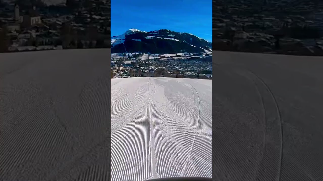 Skiing in the Alps - Kitzb&uuml;hel. Tirol. Austria.
