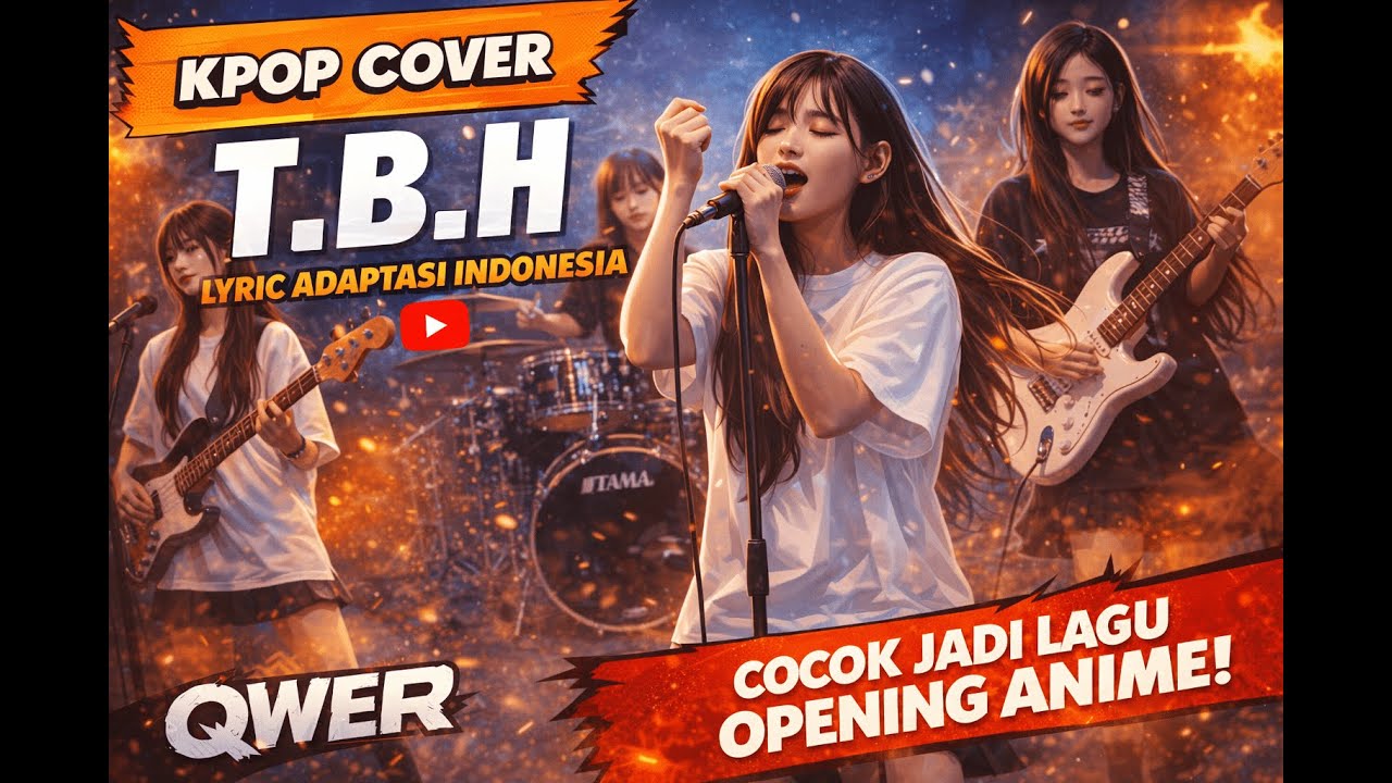 Opening Anime School Vibes 🎸 T.B.H – Pop Rock AI Song Indonesia