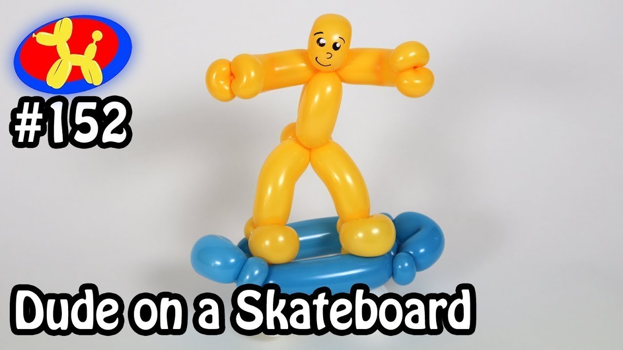 Skateboard Dude - Balloon Animal Lessons #152