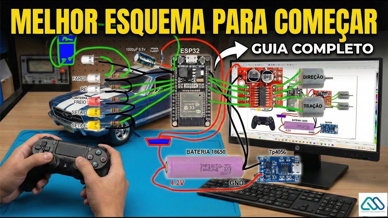 Eletrônica Simples que Resolve (Mas Poucos Usam) | ESP32 para RC com PS4