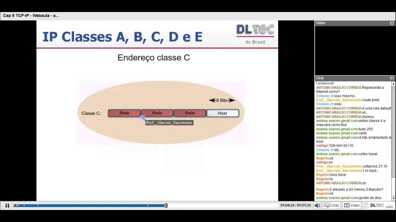 Aula 4   Capítulo 5 Video 2   Endereçamento IP e Subrede   Continuação
