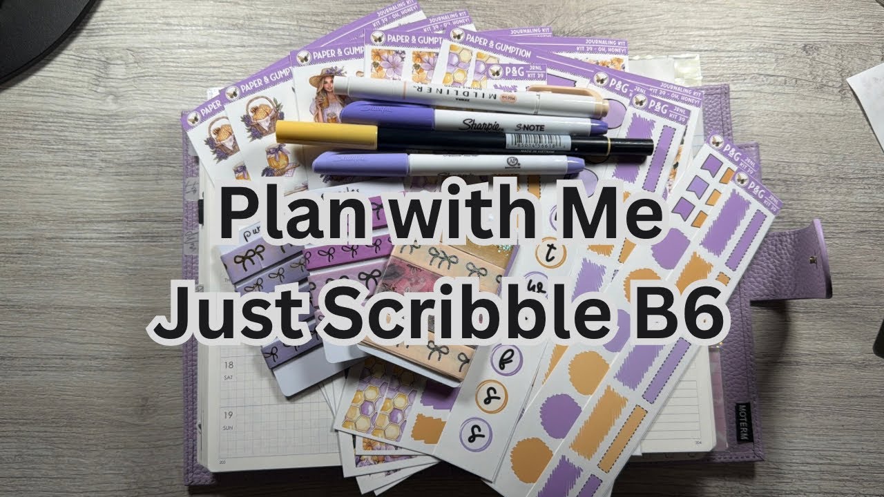 Plan with me, Week of April 13th-19th in my 2026 B6 Just Scribble #b6 #planwithme #justscribble 
