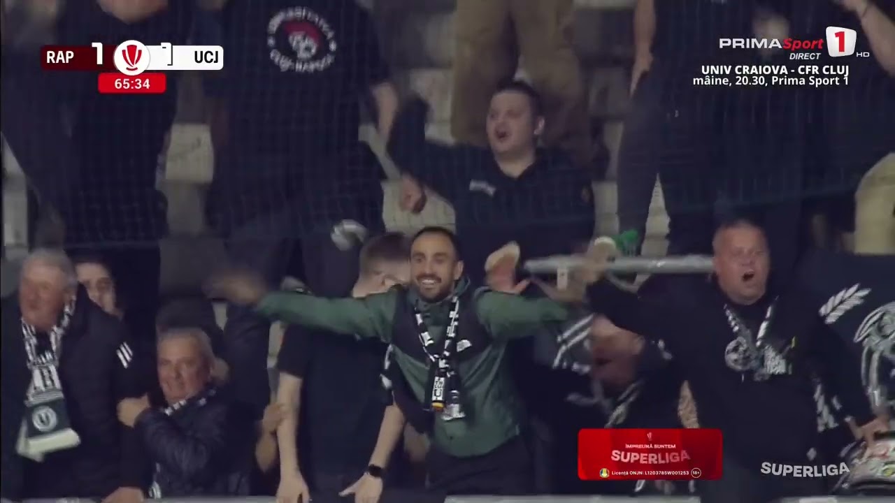 REZUMAT | Rapid - U Cluj 1-2 |  Etapa 3, Play-off, SuperLiga, 2025-2026