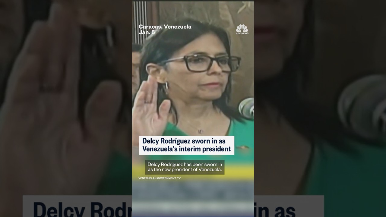 Delcy Rodríguez sworn in as Venezuela's interim president