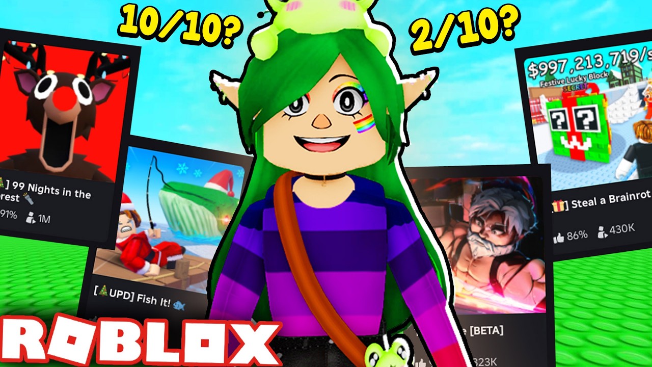 OCENIAM NAJPOPULARNIEJSZE GRY W ROBLOX!