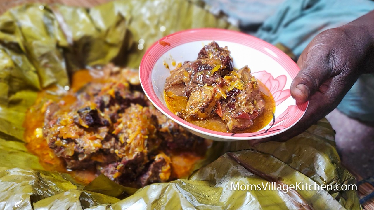 How To Cook Meat - Beef Luwombo - Oluwombo lye Nyama - Ugandan African Food - Mom's Village Kitchen