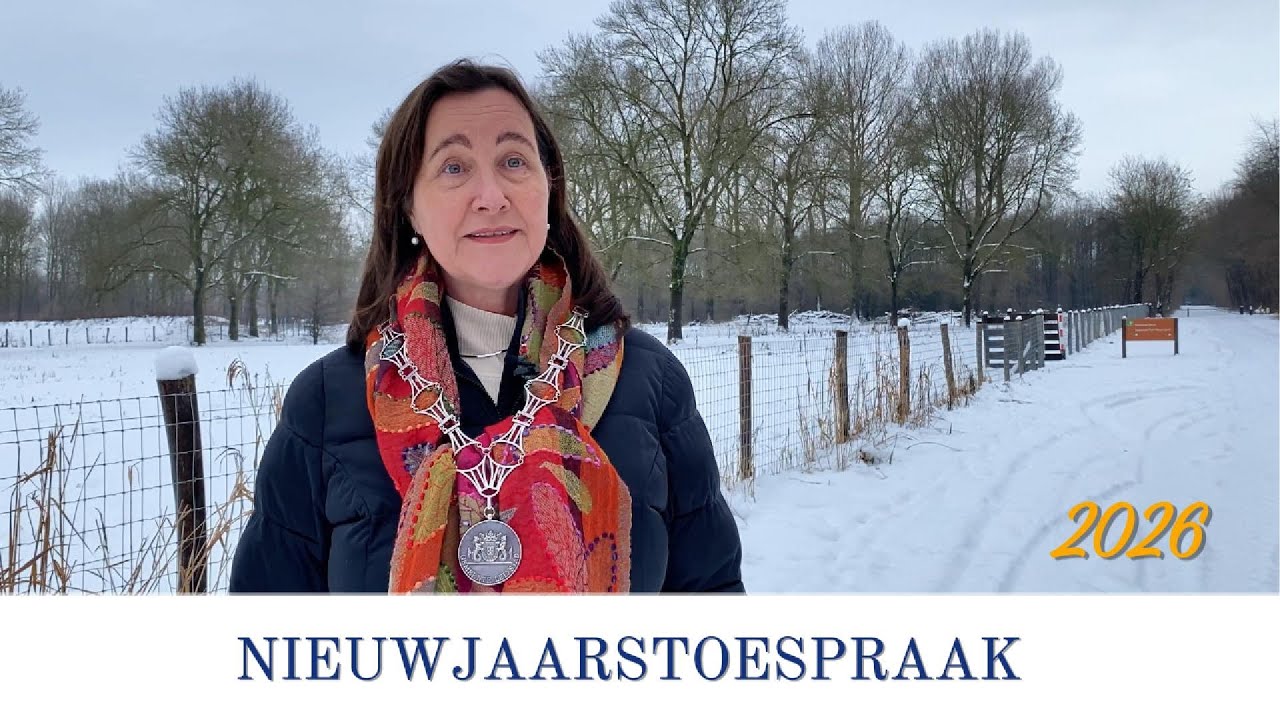 Burgemeester Mieke Baltus wenst iedereen een gelukkig en gezond 2026.