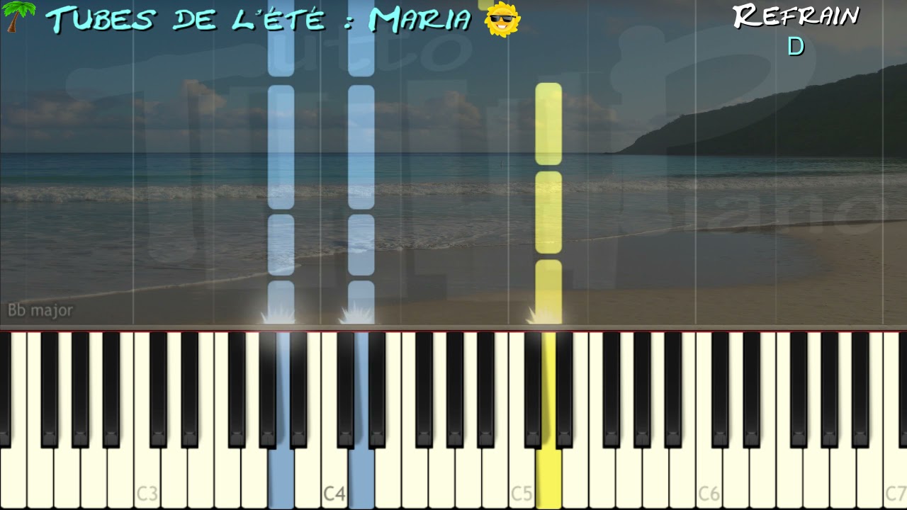 Ricky Martin - Maria (1,2,3) (Piano facile)