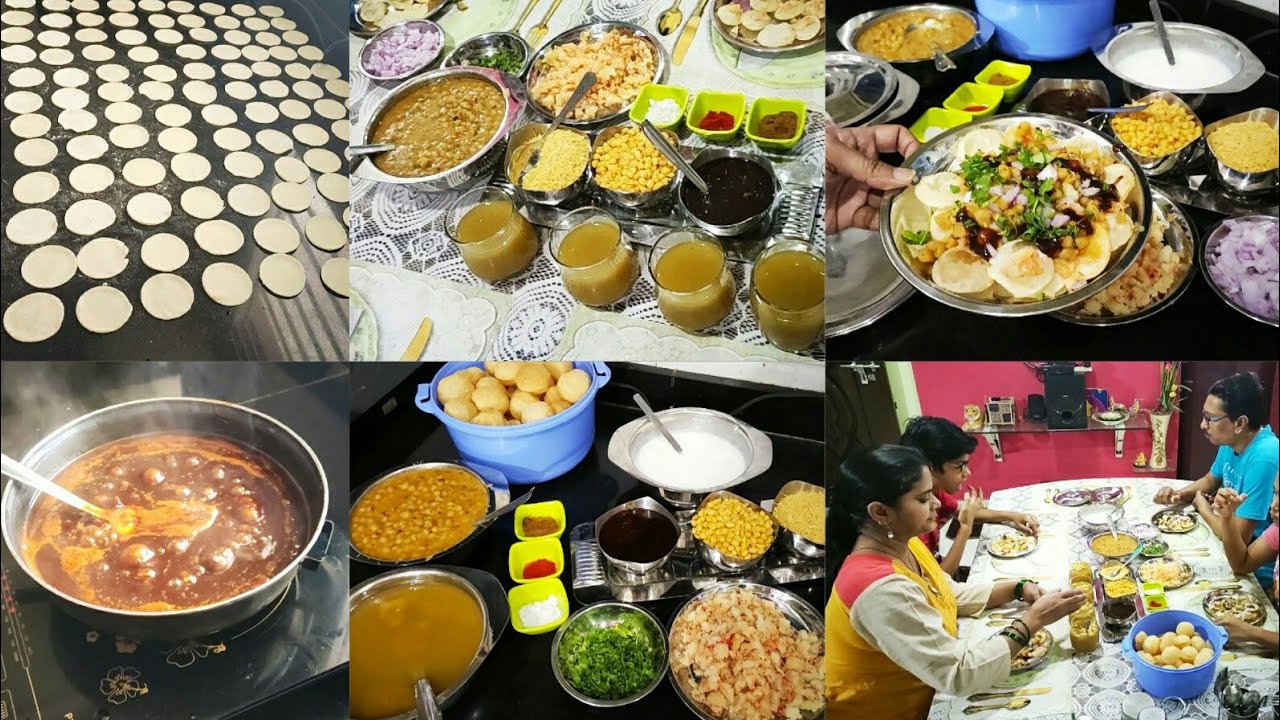 Evening to Night FullDay Routine, Homemade Pani Puri, Khajur Imli ki Chutney, Dahi Puri, Matar Chaat