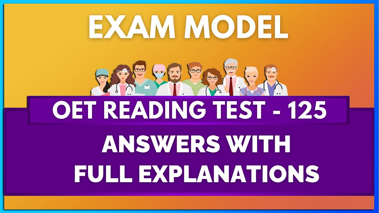 OET READING TEST - 125 | MIHIRAA