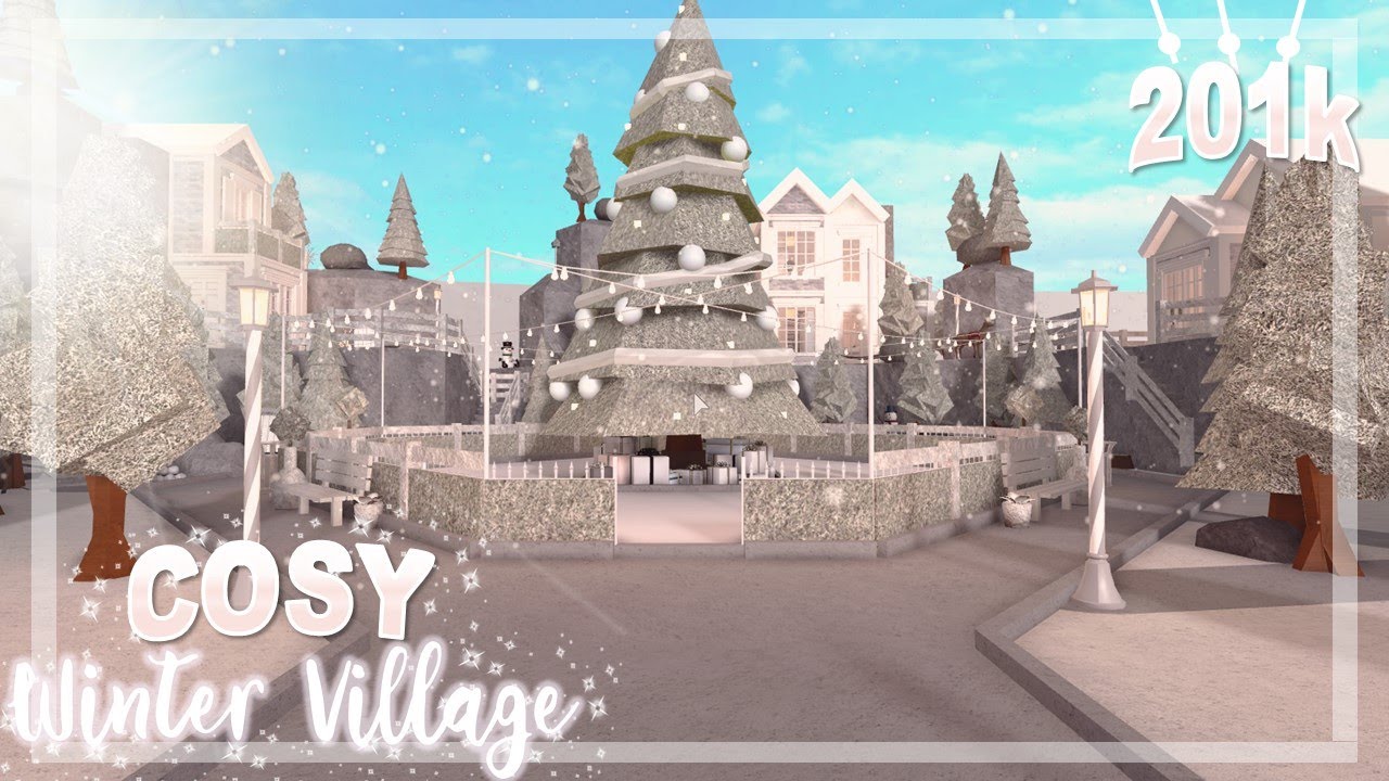 BLOXBURG| Cosy Winter Village 201k | Village build