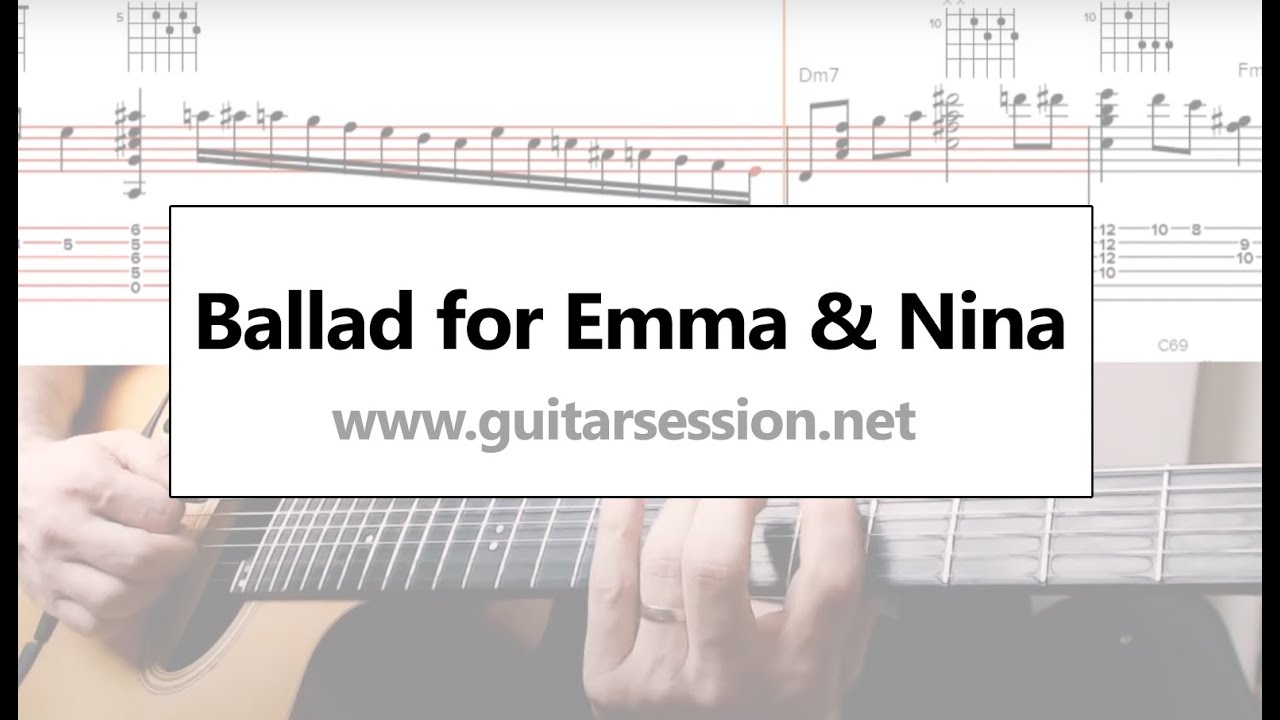 Ballade pour Emma + tablatures (Guitare solo Jazz Manouche)